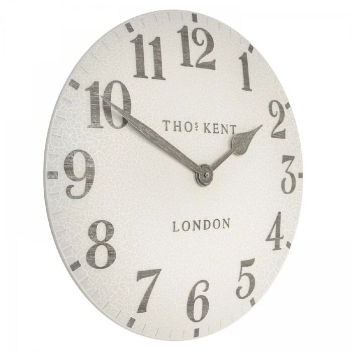 Thomas Kent 20" Arabic Crackle Outdoor Large Wall Clock